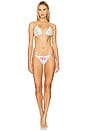 view 4 of 4 Kyle Crochet Trim Triangle Bikini Top in Floret