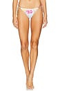 view 1 of 4 Carrie Crochet Trim Tie Side Teeny Bikini Bottom in Floret