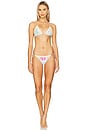 view 4 of 4 Carrie Crochet Trim Tie Side Teeny Bikini Bottom in Floret