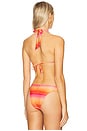 view 3 of 5 Sylvie Halter Bikini Top in Sunset Glow