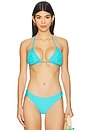 view 1 of 4 Lila Triangle Bikini Top in Salty