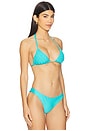 view 2 of 4 Lila Triangle Bikini Top in Salty