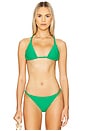 view 1 of 4 Shana Rope Triangle Bikini Top in Seaweed