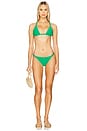 view 4 of 4 Arline Rope Teeny Bikini Bottom in Seaweed