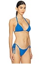 view 2 of 4 Mila Triangle Bikini Top in Blueberry