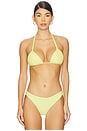 view 1 of 4 Isla Triangle Bikini Top in Buttercup