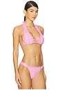view 2 of 4 Lace Halter Bikini Top in Wisteria