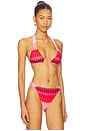 view 2 of 4 Eleanor Halter Bikini Top in Pink Printed