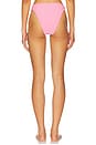 view 3 of 4 High Waist Fanned Bikini Bottom in Pink Printed