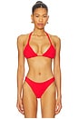 view 1 of 4 Isla Triangle Bikini Top in Red