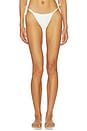 view 1 of 4 Mila Tie Side Bikini Bottom in White