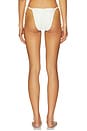 view 3 of 4 Mila Tie Side Bikini Bottom in White