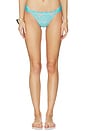 view 1 of 4 BRAGUITA DE BIKINI CON ENCAJE EN FORMA DE ABANICO LACE FANNED BIKINI BOTTOM in Turquoise