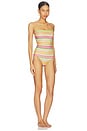 view 3 of 5 BAÑADOR DE UNA PIEZA SIN TIRANTES STRAPLESS ONE PIECE in Rainbow