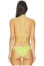 view 3 of 4 Isla Triangle Bikini Top in Buttercup