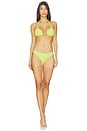 view 4 of 4 Isla Triangle Bikini Top in Buttercup