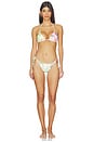 view 4 of 5 TOP BIKINI TRIANGULAR EMBROIDERED TRIANGLE BIKINI TOP in Paradise Bloom