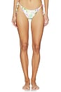 view 1 of 5 Embroidered Tie Side Bikini Bottom in Paradise Bloom