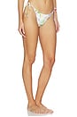 view 2 of 5 Embroidered Tie Side Bikini Bottom in Paradise Bloom