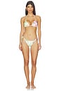 view 4 of 5 Embroidered Tie Side Bikini Bottom in Paradise Bloom
