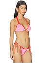 view 2 of 4 Wren Crochet Triangle Bikini Top in Rose