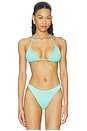 view 1 of 4 HAUT DE MAILLOT DE BAIN TRIANGLE SKYLA in Water