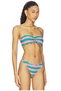 view 3 of 5 HAUT DE MAILLOT DE BAIN BANDEAU ET ANNEAU RING BANDEAU BIKINI TOP in Volley