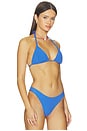 view 2 of 4 Isla Triangle Bikini Top in Blueberry