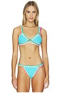 view 1 of 4 HAUT DE MAILLOT DE BAIN CROCHET in Pacific Blue