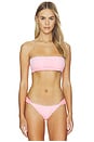 view 1 of 5 HAUT DE MAILLOT DE BAIN FORME BANDEAU STELLA in Pitaya