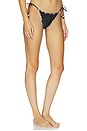 view 2 of 4 Lettuce Edge Tie Side Bikini Bottom in Tux