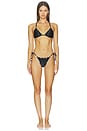 view 4 of 4 Lettuce Edge Tie Side Bikini Bottom in Tux