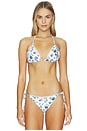 view 1 of 5 HAUT DE MAILLOT DE BAIN TRIANGLE RÉVERSIBLE ALICE + OLIVIA in American Beauty