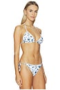 view 3 of 5 HAUT DE MAILLOT DE BAIN TRIANGLE RÉVERSIBLE ALICE + OLIVIA in American Beauty