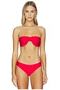 view 2 of 5 TOP BIKINI BANDEAU REVERSIBLE ALICE + OLIVIA in Teakwood