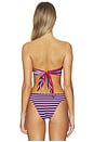 view 4 of 5 TOP BIKINI BANDEAU REVERSIBLE ALICE + OLIVIA in Teakwood