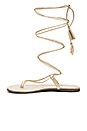 view 5 of 5 Gladiator Sandals in Gold