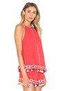view 2 of 4 Java Halter Tank In Coral in Coral