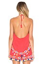 view 3 of 4 Java Halter Tank In Coral in Coral
