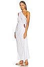 view 3 of 4 One Shoulder Dress in White