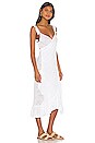 view 3 of 5 Crossover Ruffle Dress in White