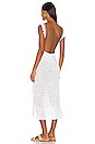 view 4 of 5 Crossover Ruffle Dress in White