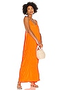 view 1 of 5 Grecian Dress in Tangerine