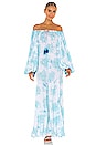 view 1 of 3 Pima Pea Dress in Light Blue Tie Dye