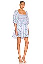 view 2 of 3 Pattern Play Babydoll Dress in Patterned Purple