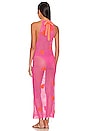 view 3 of 3 Crochet Hearts Halter Dress in Hot Pink