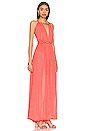 view 3 of 4 Athena Braided Back Maxi Dress in Watermelon