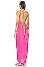 view 3 of 3 Crinkle Halter Maxi Dress in Hot Pink