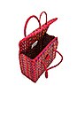 view 4 of 4 Straw Handbag in Multi Red