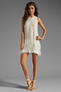 view 2 of 6 Allegra Feather Beaded Dress in Linen